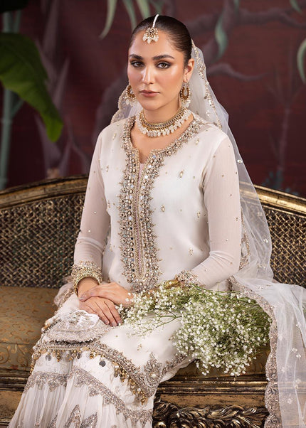 Crinkle Chiffon Hand Embroidered P-267