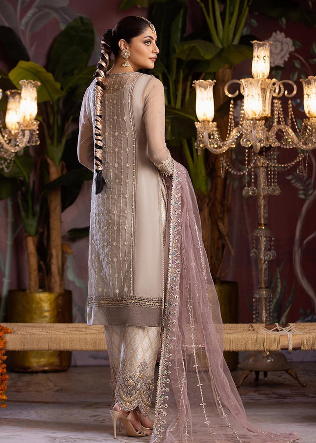 Organza Hand Embroidered P-258