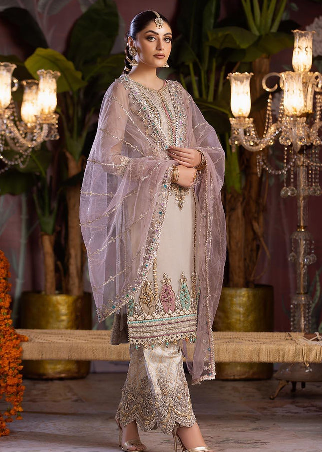 Organza Hand Embroidered P-258