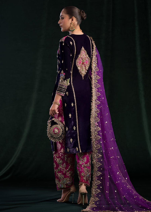 Crinkle Chiffon Hand Embroidered P-263
