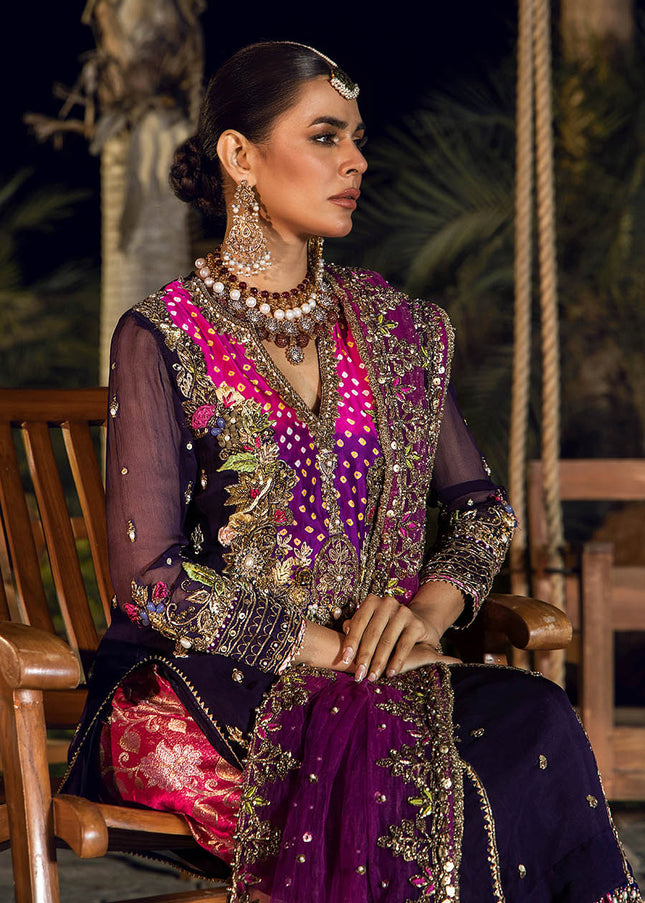 Crinkle Chiffon Hand Embroidered P-263
