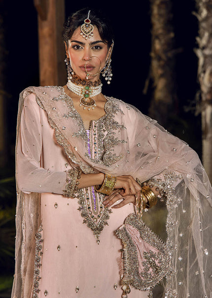 Crinkle Chiffon Hand Embroidered P-267