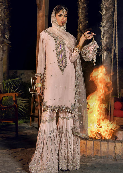 Crinkle Chiffon Hand Embroidered P-267