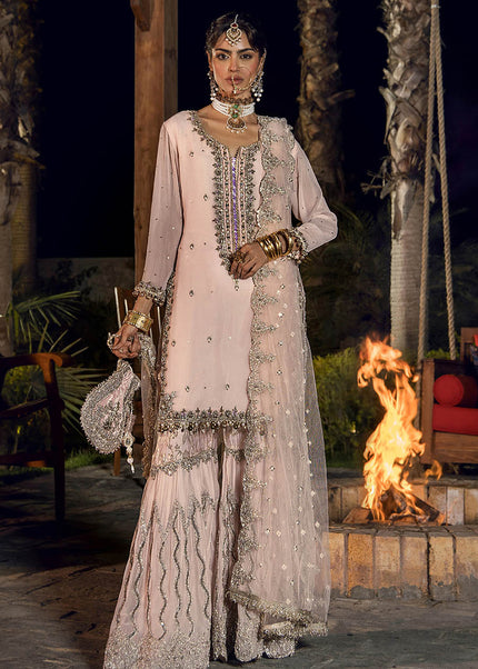 Crinkle Chiffon Hand Embroidered P-267