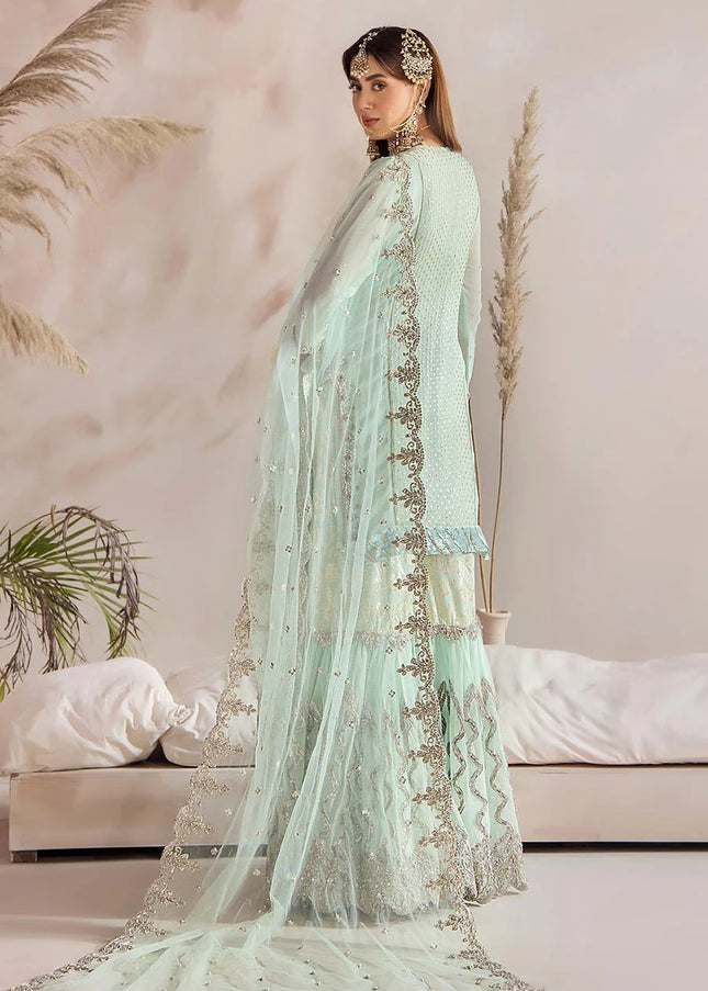 Crinkle Chiffon Hand Embroidered P-267