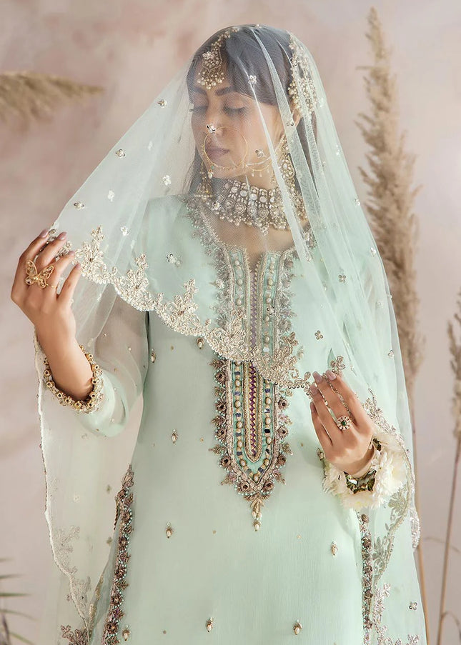 Crinkle Chiffon Hand Embroidered P-267