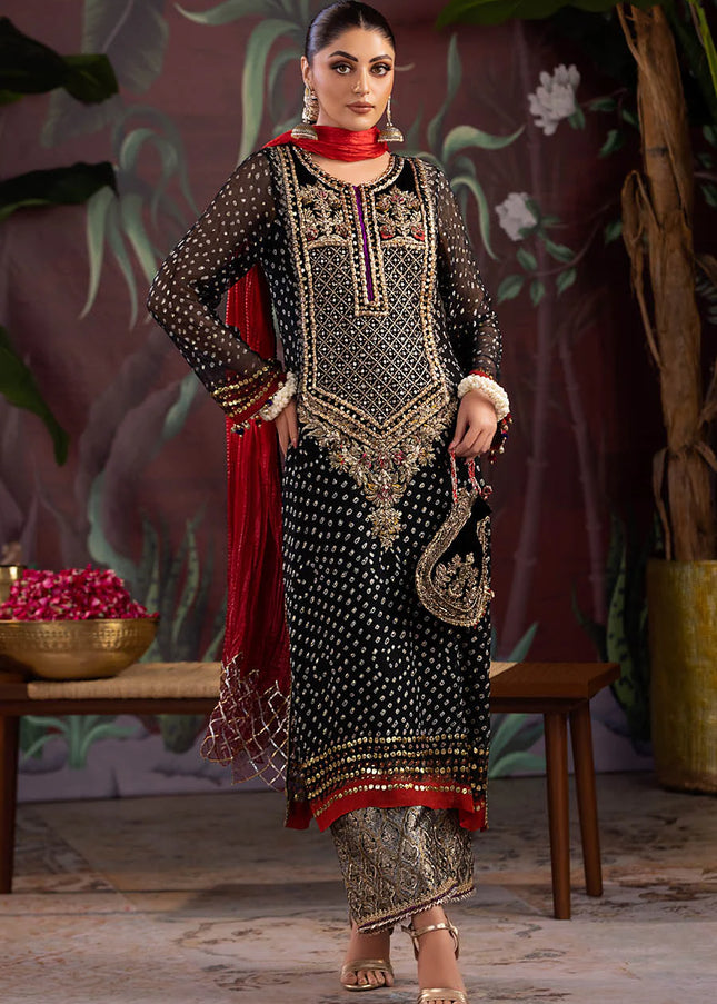 Chiffon Chunnari Handmade P-269