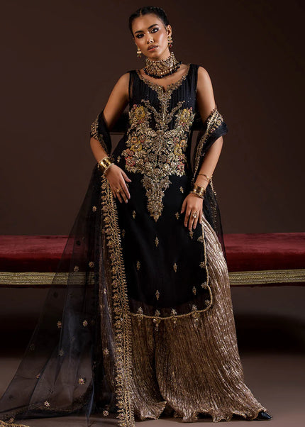 Crinkle Chiffon Hand Embroidered P-280