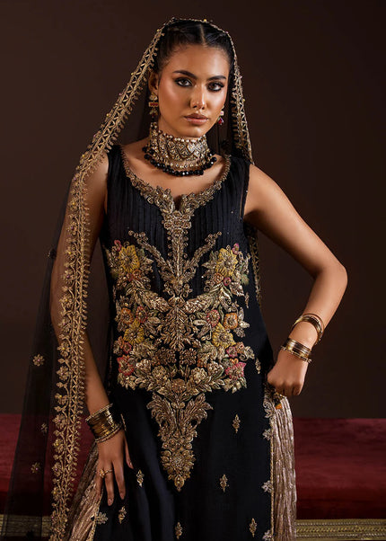 Crinkle Chiffon Hand Embroidered P-280