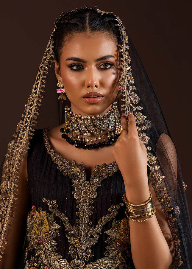 Crinkle Chiffon Hand Embroidered P-280