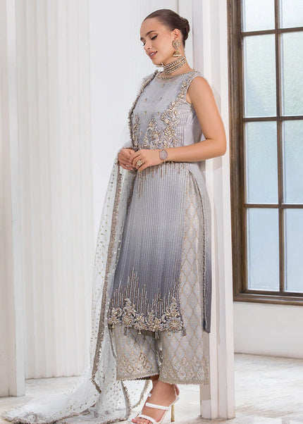 Chiffon Hand Embroidered P-282