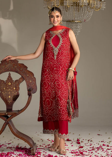 Chiffon Chunnari Handmade P-285