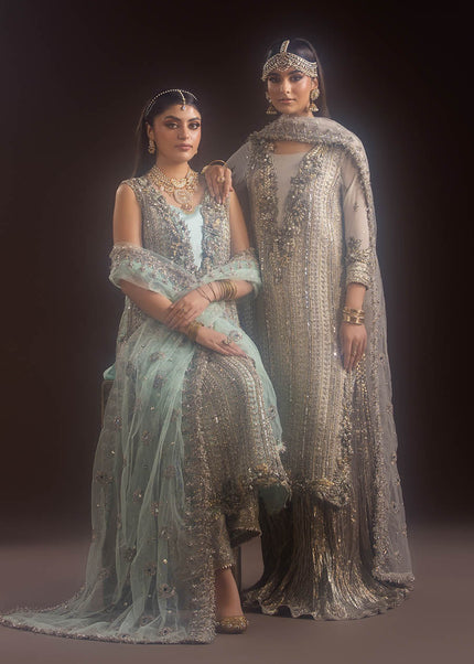 Crinkle Chiffon Hand Embroidered P-288