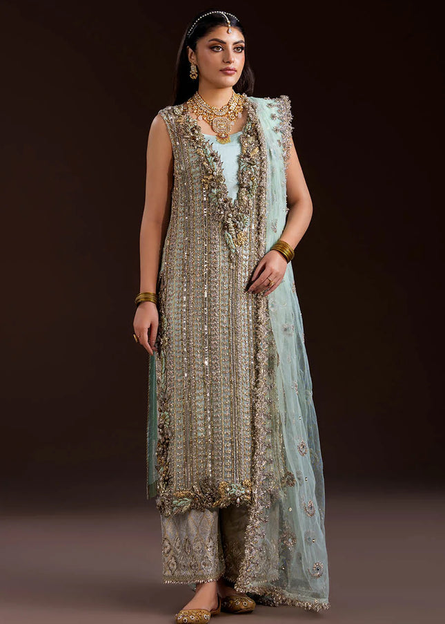 Crinkle Chiffon Hand Embroidered P-288