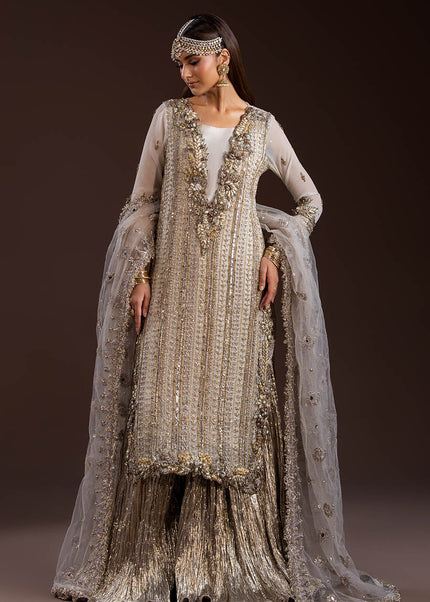 Crinkle Chiffon Hand Embroidered P-288