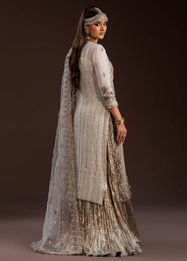 Crinkle Chiffon Hand Embroidered P-288