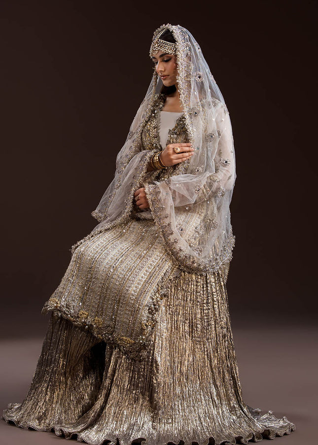 Crinkle Chiffon Hand Embroidered P-288