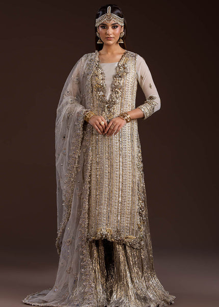 Crinkle Chiffon Hand Embroidered P-288