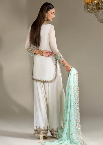 Crinkle Chiffon Hand Embroidered P-294