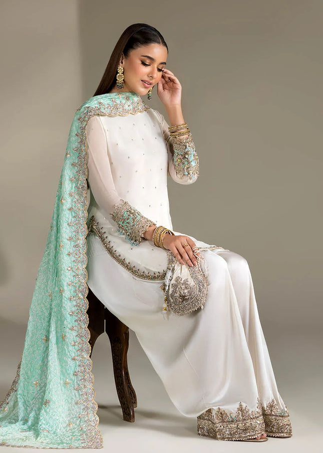 Crinkle Chiffon Hand Embroidered P-294