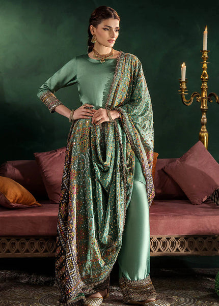 Gloss Silk Hand Embroidered P-305