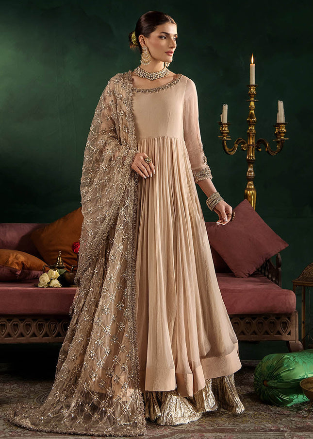 Crinkle Chiffon Hand Embroidered P-307