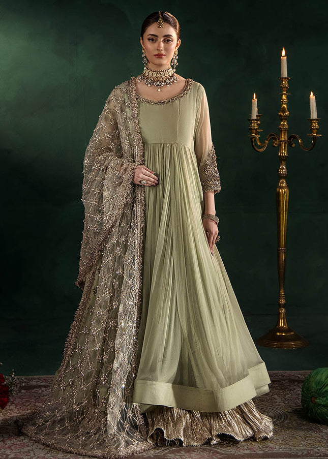Crinkle Chiffon Hand Embroidered P-307