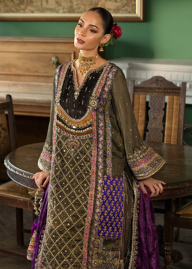 Mesuri Net Hand Embroidered P-309