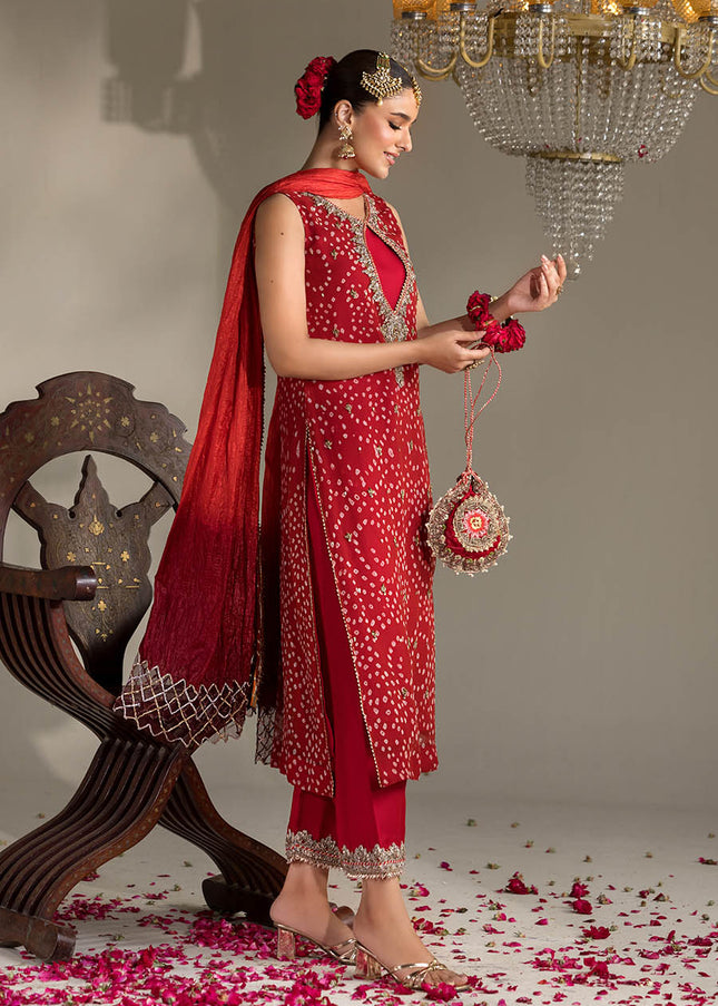 Chiffon Chunnari Handmade P-285