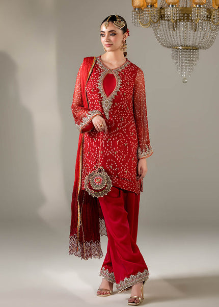 Chiffon Chunnari Handmade P-285