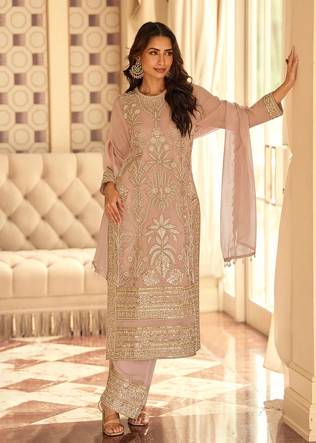 Muve Embroidered Pant Style Suit