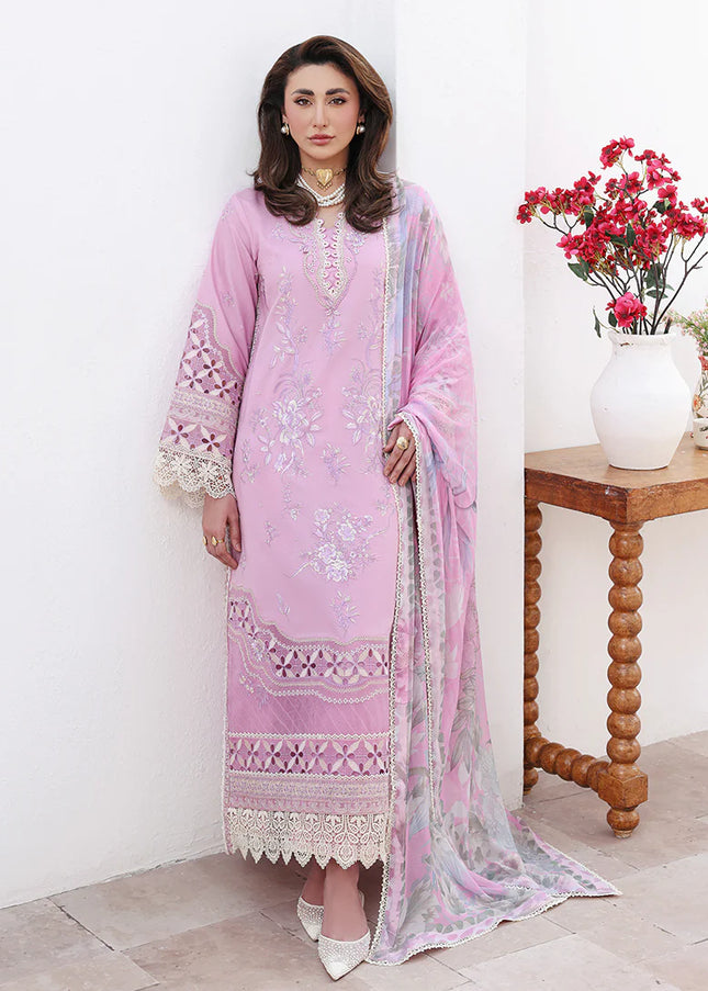 Roheenaz | Floral Reveire Luxury Lawn - Pastel Dream