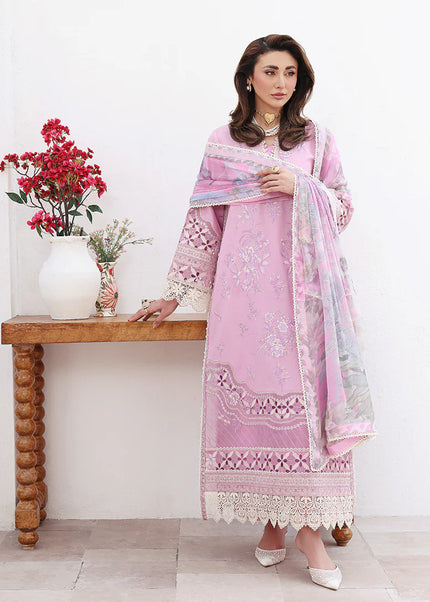 Roheenaz | Floral Reveire Luxury Lawn - Pastel Dream
