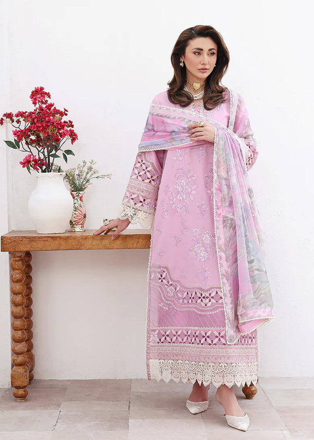 Roheenaz | Floral Reveire Luxury Lawn - Pastel Dream