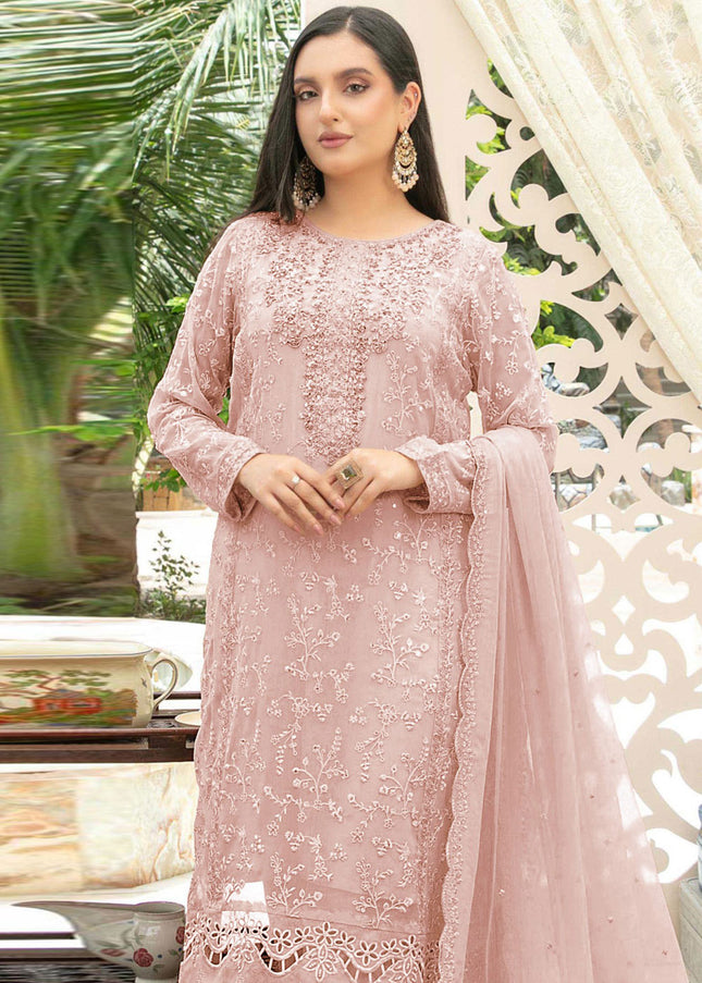 Chiffon Embroidered Pant Style Suit Series
