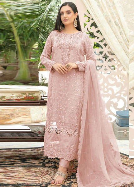 Chiffon Embroidered Pant Style Suit Series