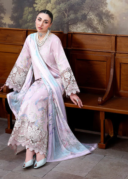Roheenaz | Floral Reveire Luxury Lawn - Petal Bloom