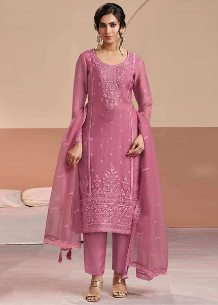 Chiffon embroidery Pant Style Suit Series