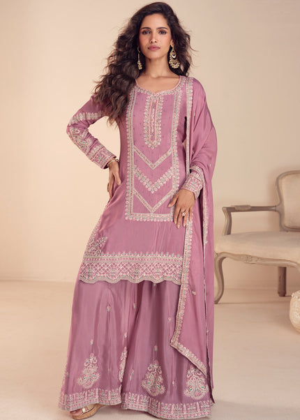 Chinnon Embroidered Palazzo Suit Series