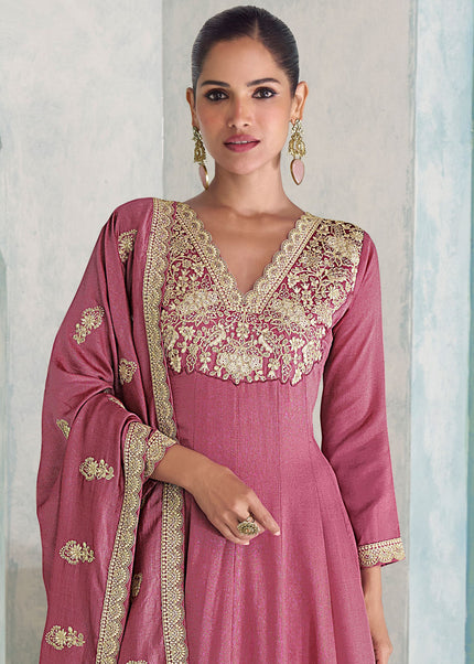 Sequins Embroidered Pant Style Suit