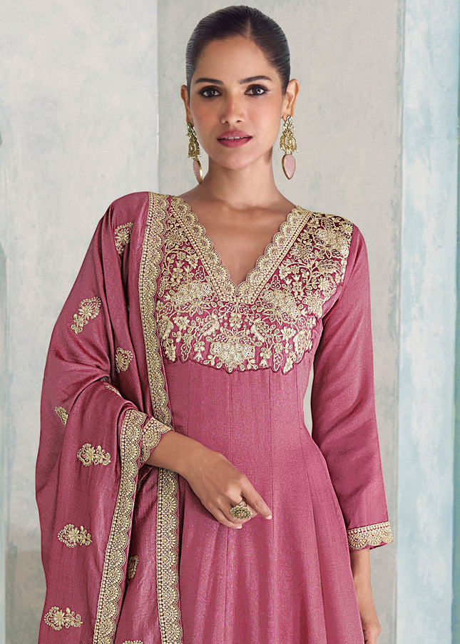 Sequins Embroidered Pant Style Suit