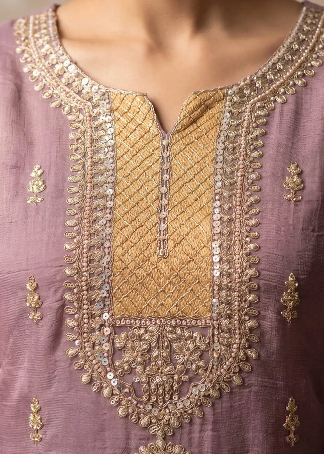 Silk Embroidered Pant Style Suit Series