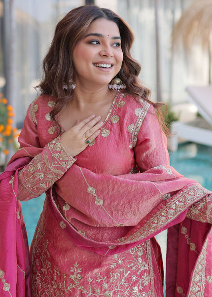 Fendi Crush Embroidered Sharara Suit Series