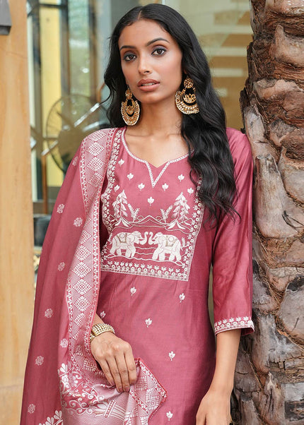 Vatican Embroidered Pant Style Suit