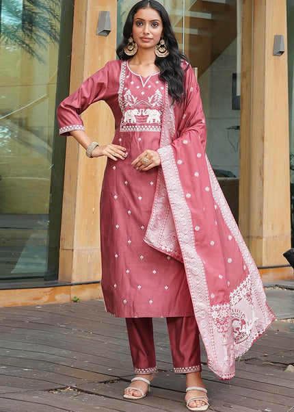 Vatican Embroidered Pant Style Suit