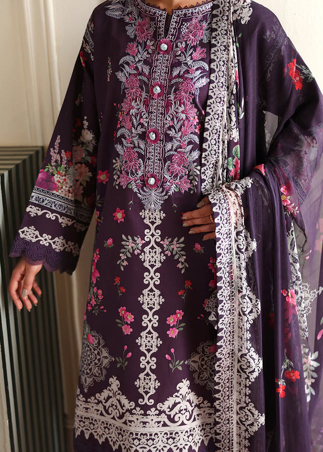 Roheenaz | Eclat Garden Printed Lawn - Poppy Bloom