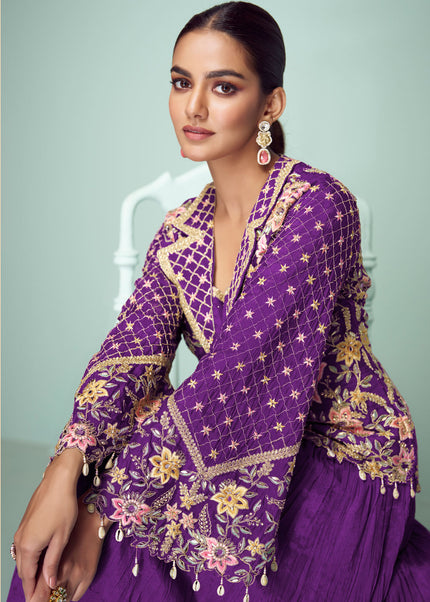 Chinnon Embroidered Jacket Lehenga Series