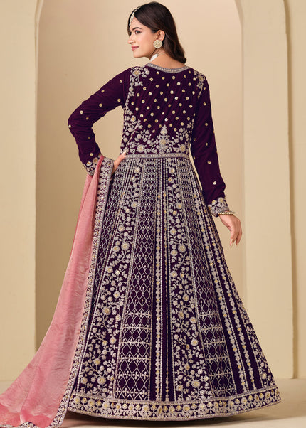 Velvet Embroidered Anarkali Series