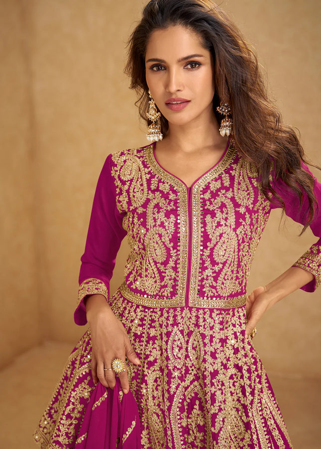 Pink Embroidered Lehenga choli