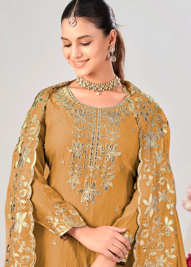 Silk Embroidered Sharara Suit Series